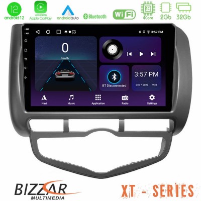 Bizzar XT Series Honda Jazz 2002-2008 (Auto A/C) 4Core Android12 2+32GB Navigation Multimedia Tablet 9