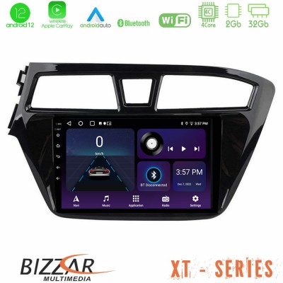 Bizzar XT Series Hyundai i20 2014-2018 4Core Android12 2+32GB Navigation Multimedia Tablet 9