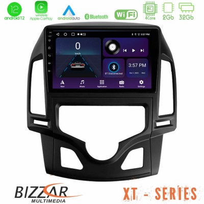Bizzar XT Series Hyundai i30 2007-2012 Auto A/C 4Core Android12 2+32GB Navigation Multimedia Tablet 9
