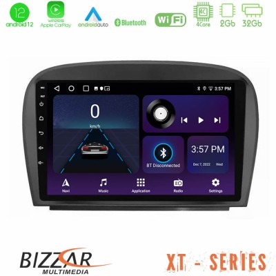 Bizzar XT Series Mercedes SL Class 2005-2011 4Core Android12 2+32GB Navigation Multimedia Tablet 9