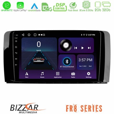 Bizzar XT Series Mercedes R Class 4Core Android12 2+32GB Navigation Multimedia Tablet 9