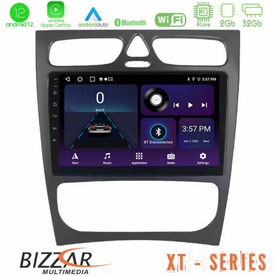 Bizzar XT Series Mercedes C Class (W203) 4Core Android12 2+32GB Navigation Multimedia Tablet 9