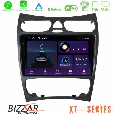 Bizzar XT Series Mercedes CLK Class W209 2000-2004 4core Android12 2+32GB Navigation Multimedia Tablet 9