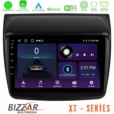 Bizzar XT Series Mitsubishi L200 4Core Android12 2+32GB Navigation Multimedia Tablet 9
