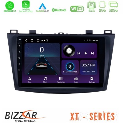 Bizzar XT Series Mazda 3 2009-2014 4Core Android12 2+32GB Navigation Multimedia Tablet 9