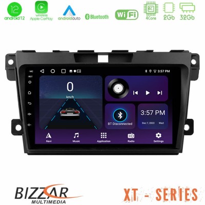 Bizzar XT Series Mazda CX-7 2007-2011 4Core Android12 2+32GB Navigation Multimedia Tablet 9