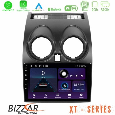 Bizzar XT Series Nissan Qashqai J10 4Core Android12 2+32GB Navigation Multimedia Tablet 9