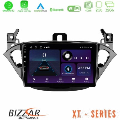 Bizzar XT Series Opel Corsa E 4Core Android12 2+32GB Navigation Multimedia Tablet 9