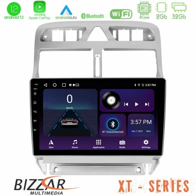 Bizzar XT Series Peugeot 307 2002-2008 4Core Android12 2+32GB Navigation Multimedia Tablet 9