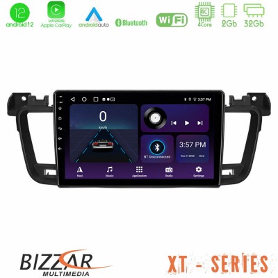Bizzar XT Series Peugeot 508 2010-2018 4Core Android12 2+32GB Navigation Multimedia Tablet 9
