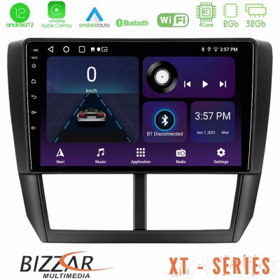 Bizzar XT Series Subaru Forester 4Core Android12 2+32GB Navigation Multimedia Tablet 9
