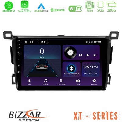 Bizzar XT Series Toyota RAV4 2013-2018 4Core Android12 2+32GB Navigation Multimedia Tablet 9