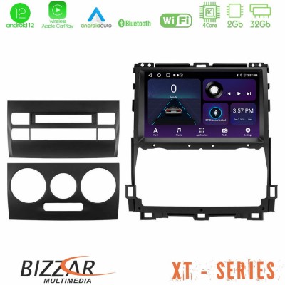 Bizzar XT Series Toyota Land Cruiser J120 2002-2009 4Core Android12 2+32GB Navigation Multimedia Tablet 9