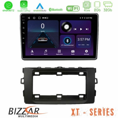Bizzar XT Series Toyota Auris 2013-2016 4core Android12 2+32GB Navigation Multimedia Tablet 10