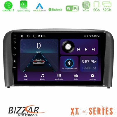 Bizzar XT Series Volvo S80 1998-2006 4Core Android12 2+32GB Navigation Multimedia Tablet 9