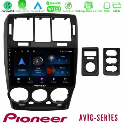 Pioneer AVIC 4Core Android13 2+64GB Hyundai Getz 2002-2009 Navigation Multimedia Tablet 9