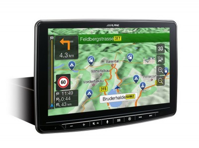 Alpine INE-F904DC 1DIN Chassis – 9-inch, built-in Navigation for trucks