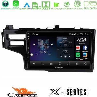 Cadence X Series Honda Jazz 2013-2020 8core Android 14 4+64GB Navigation Multimedia Tablet 9