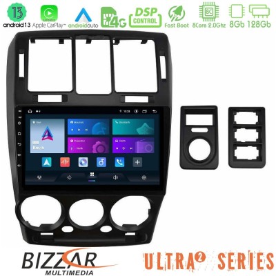 Bizzar Ultra Series Hyundai Getz 2002-2009 8core Android13 8+128GB Navigation Multimedia Tablet 9