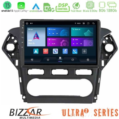 Bizzar Ultra Series Ford Mondeo 2011-2014 8core Android13 8+128GB Navigation Multimedia Tablet 9