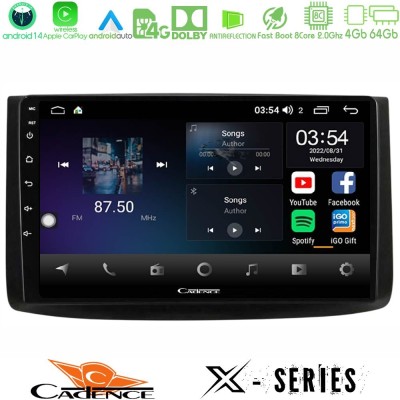 Cadence X Series Chevrolet Aveo 2006-2010 8core Android 14 4+64GB Navigation Multimedia Tablet 9