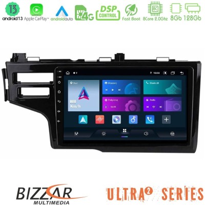 Bizzar Ultra Series Honda Jazz 2013-2020 8core Android13 8+128GB Navigation Multimedia Tablet 9