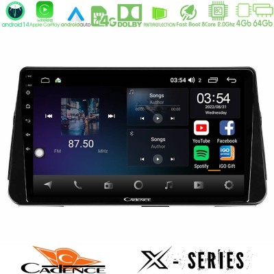 Cadence X Series Nissan Micra K14 8core Android 14 4+64GB Navigation Multimedia Tablet 9