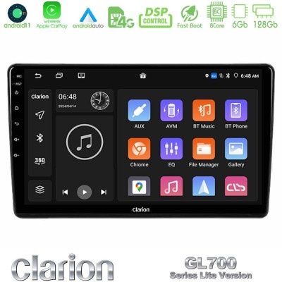 Clarion GL700 Lite Series 8Core Android11 6+128GB Alfa Romeo 159/Brera/Spider Navigation Multimedia Tablet 9