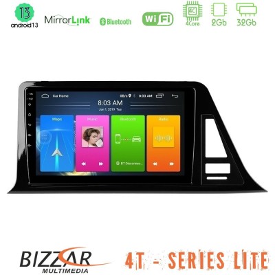 Bizzar 4T Series Toyota CH-R (Χωρίς Εργ.Οθόνη) 4Core Android13 2+32GB Navigation Multimedia Tablet 9