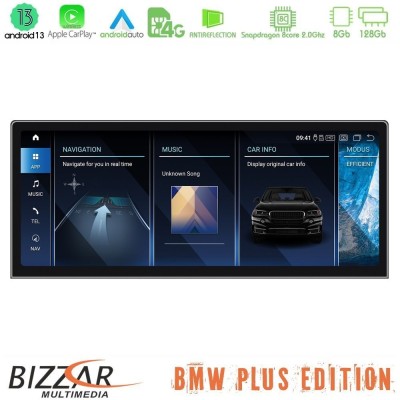 Bizzar Plus Edition BMW i3 2013-2017 Android13 (8+128GB) Navigation Multimedia 12.3