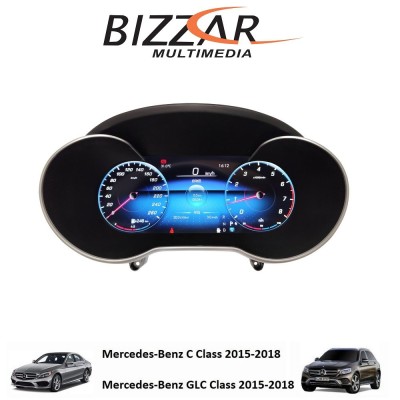 Mercedes C/GLC Class W205/X253 2015-2019 Digital LCD Instrument Cluster 12.3