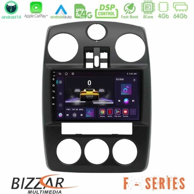 Bizzar F Series 8Core Android14 4+64GB  Chrysler PT-Cruiser 2000-2005 Navigation Multimedia Tablet 9