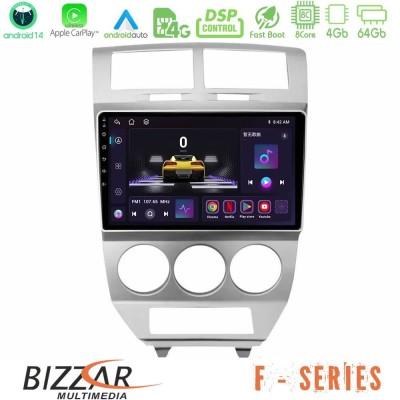 Bizzar F Series 8Core Android14 4+64GB  Dodge Caliber 2006-2011 Navigation Multimedia Tablet 10