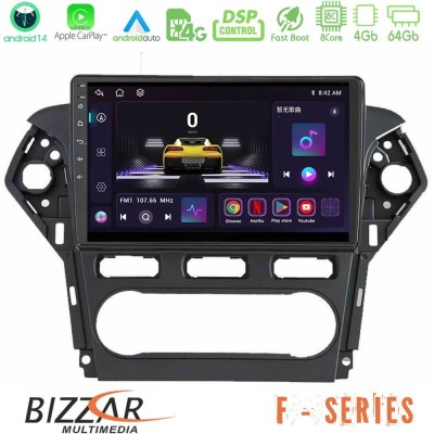 Bizzar F Series 8Core Android14 4+64GB  Ford Mondeo 2011-2014 Navigation Multimedia Tablet 9