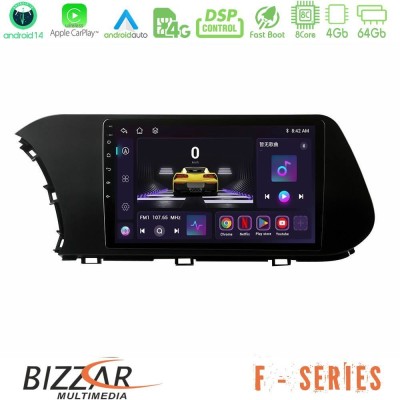 Bizzar F Series 8Core Android14 4+64GB  Hyundai i20 2021-2023 Navigation Multimedia Tablet 10