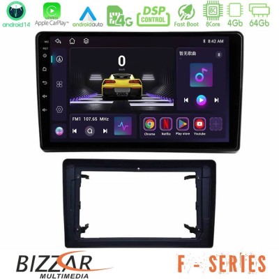 Bizzar F Series 8Core Android14 4+64GB  Chrysler / Dodge / Jeep Navigation Multimedia Tablet 10
