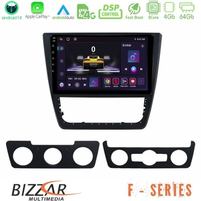 Bizzar F Series 8Core Android14 4+64GB  Skoda Yeti 2009-> Navigation Multimedia Tablet 10