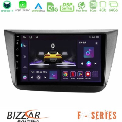Bizzar F Series 8Core Android14 4+64GB  Seat Altea 2004-2015 Navigation Multimedia Tablet 9