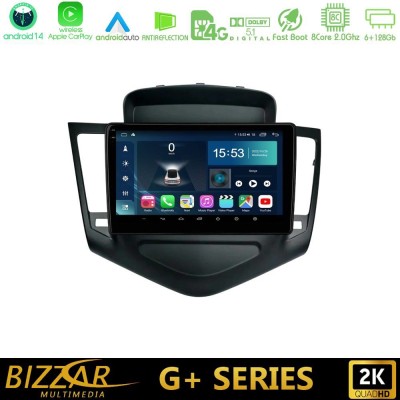 Bizzar G+ Series Chevrolet Cruze 2009-2012 8core Android14 6+128GB Navigation Multimedia Tablet 9