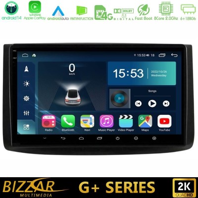 Bizzar G+ Series Chevrolet Aveo 2006-2010 8core Android14 6+128GB Navigation Multimedia Tablet 9