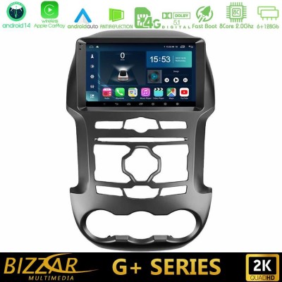 Bizzar G+ Series Ford Ranger 2012-2016 8Core Android14 6+128GB Navigation Multimedia Tablet 9
