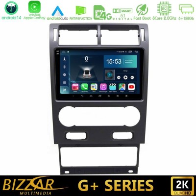 Bizzar G+ Series Ford Mondeo 2004-2007 8core Android14 6+128GB Navigation Multimedia Tablet 9
