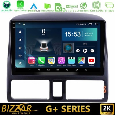 Bizzar G+ Series Honda CRV 2002-2006 8core Android14 6+128GB Navigation Multimedia Tablet 9