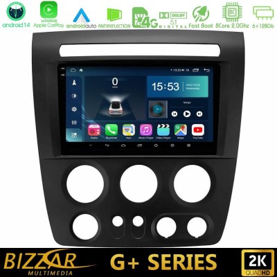Bizzar G+ Series Hummer H3 2005-2009 8core Android14 6+128GB Navigation Multimedia Tablet 9