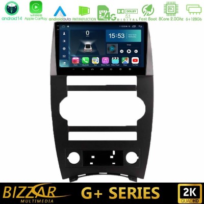 Bizzar G+ Series Jeep Commander 2007-2008 8core Android14 6+128GB Navigation Multimedia Tablet 9