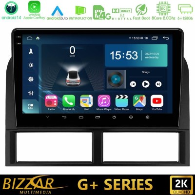 Bizzar G+ Series Jeep Grand Cherokee 1999-2004 8core Android14 6+128GB Navigation Multimedia Tablet 9