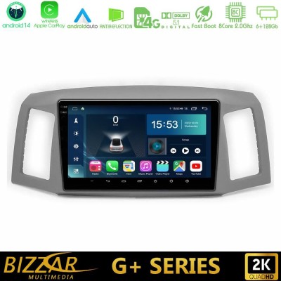 Bizzar G+ Series Jeep Grand Cherokee 2005-2007 8core Android14 6+128GB Navigation Multimedia Tablet 10