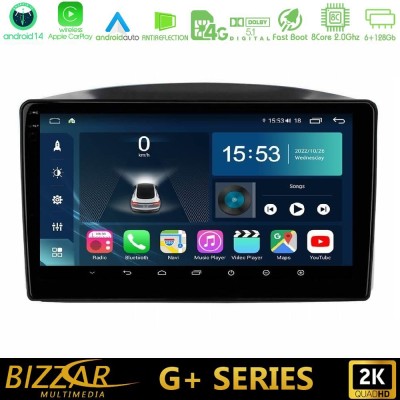 Bizzar G+ Series Jeep Grand Cherokee 2005-2007 8Core Android14 6+128GB Navigation Multimedia Tablet 10