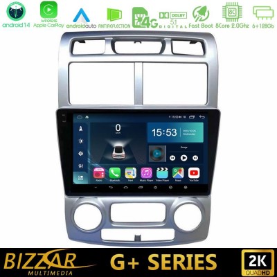 Bizzar G+ Series Kia Sportage 2005-2008 8core Android14 6+128GB Navigation Multimedia Tablet 9
