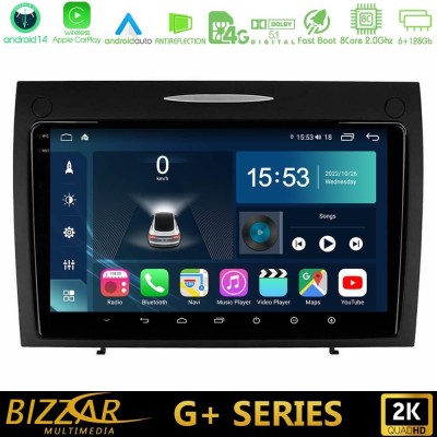 Bizzar G+ Series Mercedes SLK Class 8core Android14 6+128GB Navigation Multimedia Tablet 9